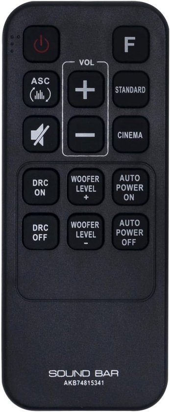 AULCMEET AKB74815341 Replacement Remote Control Compatible with LG Soundbar Digital Amplifier SH3B DSH4B LAC553B - ShopVlot