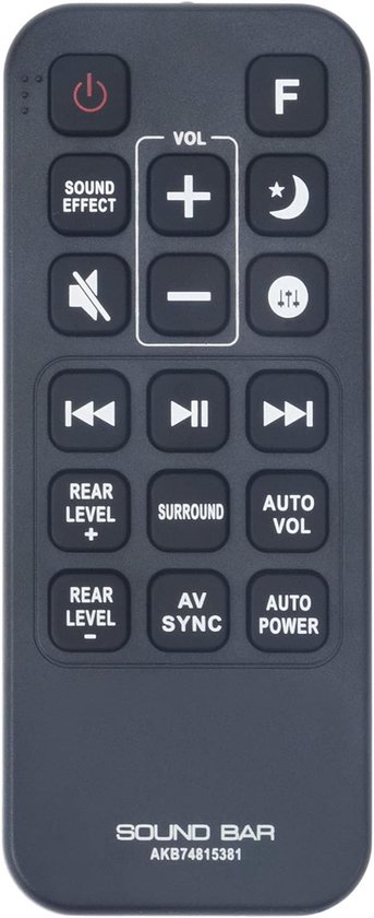 AULCMEET AKB74815381 Replacement Remote Control Compatible with LG Soundbar Stereo Speaker SJ7-C SJ7C SJ7 SPJ8BW - ShopVlot