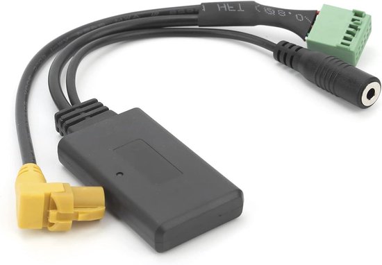 Auto Bluetooth Adapter - Muziek Adapter - Muziek Afspelen - Handsfree Microfoon - 150 cm kabel - Zwart