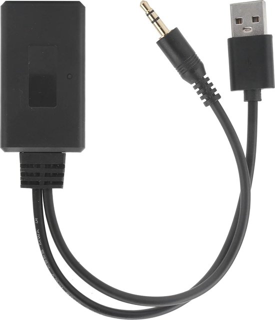 Auto Bluetooth-ontvanger 5V/12V - Aux-adapter voor muziekstreaming en handsfree bellen van Basis.