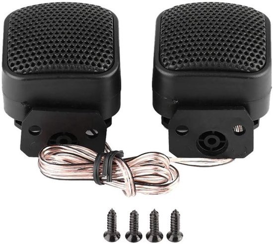 Auto Tweeter, 2Stuks Auto Kleine Vierkante Luidspreker Luide Audio Muziek Tweeter Luidspreker 500W