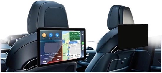 Autostoel Monitor - Hoofdsteun Scherm - Reizen met Kinderen - IPS Touchscreen - 10.1 inch - Zwart
