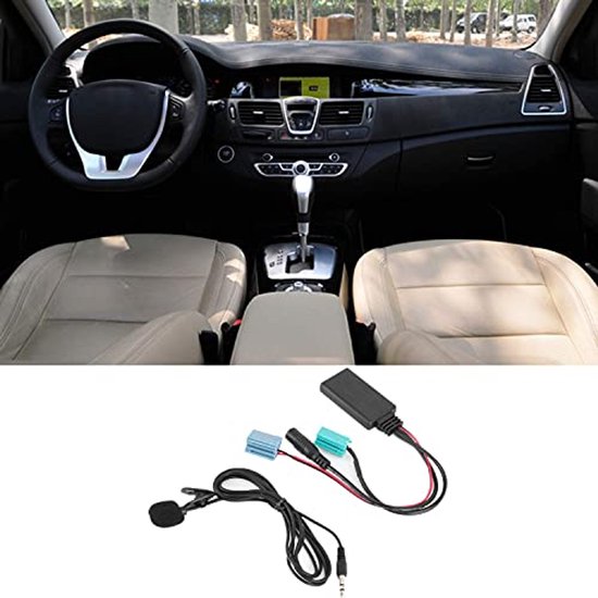 AUX Bluetooth Adapter Car 12V 6Pin Universal Bluetooth 5.0 Audio Cable With Microphone - Radio Adapter Cable For Clio Espace Ka van Merkloos