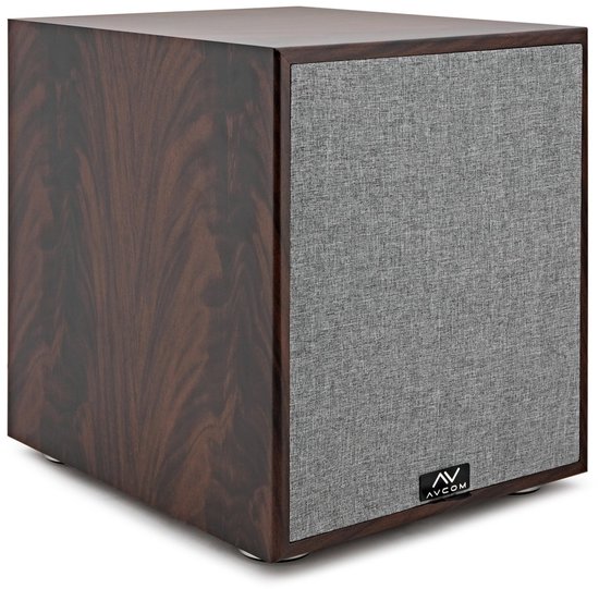 AVCOM 10 actieve subwoofer, walnoot van Merkloos