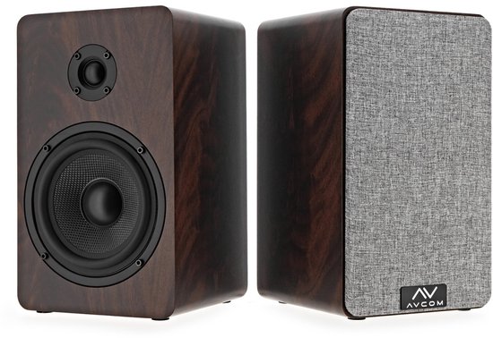 AVCOM 5 boekenplank luidspeakerpaar, walnoot