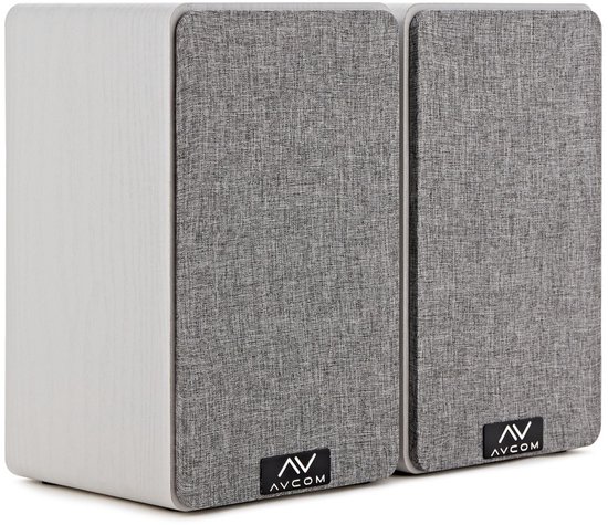 AVCOM 5 boekenplank luidspeakerpaar, wit van Merkloos