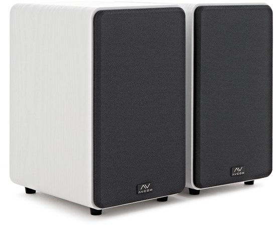 AVCOM Actief boekenplankluidspeakerpaar, wit van Merkloos