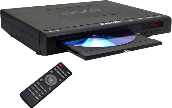 BALORS® DVD Speler met HDMI - Regiovrij & Full HD - Inclusief HDMI-kabel & Afstandsbediening - DVD Speler Laptop - Draagbare DVD Speler - Portable - dvd-spelers - DVD en CD Speler - USB - Niet i.c.m. smartTV