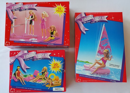 barbie toebehoren - beach en sport - 3 sets van Barbie
