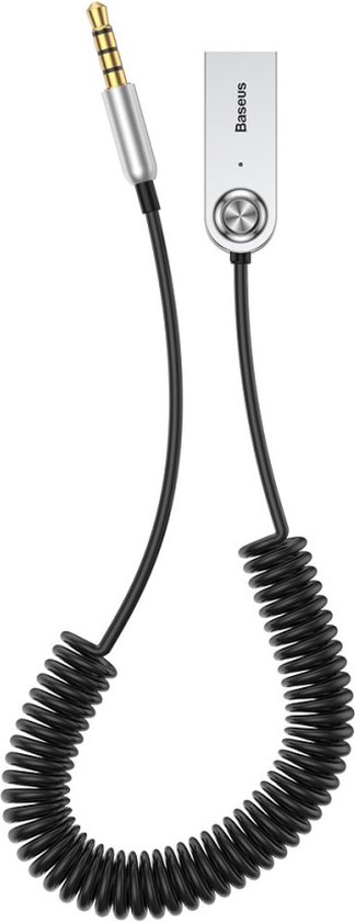 Baseus - AUX 3.5mm Bluetooth Adapter - USB Powered - Tot 5 Meter Bereik van Baseus
