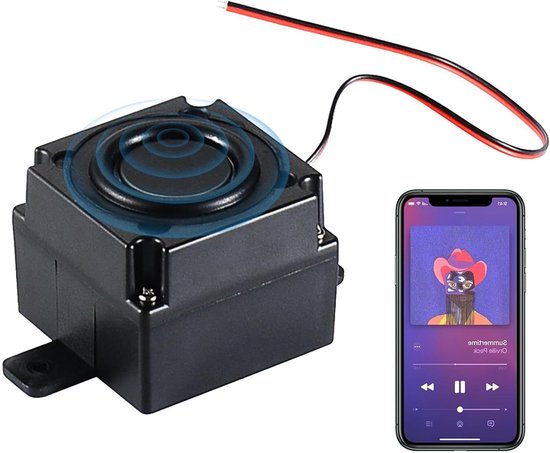 Bass Shaker - Subwoofer Audio Device - Muziek Ervaren - Anti-Vibratie Ontwerp - 8.2 x 5 x 4 cm - Zwart