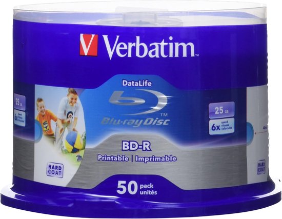 BD-R Schijven - Lege Blu-ray Discs - Data Opslag - Bedrukbaar Oppervlak - 25 GB Capaciteit - Wit