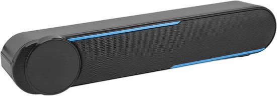 Bekabelde Soundbar - Desktop Luidspreker - Muziek Luisteren - Krachtige Volume - 38 cm Lengte - Zwart