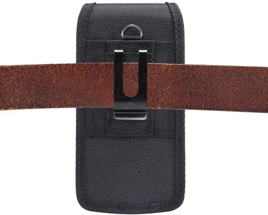 Belt Holster with Metal Clip and Card Holder voor ALLVIEW P43 EASY (2018) - Black