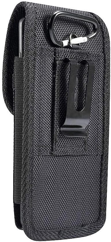Belt Holster with Metal Clip and Card Holder voor Leagoo Lead 7 - Black
