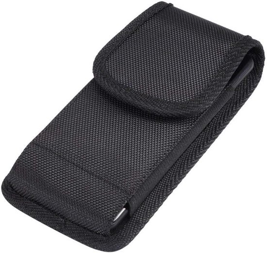 Belt Holster with Metal Clip and Card Holder voor Leagoo Z7 - Black