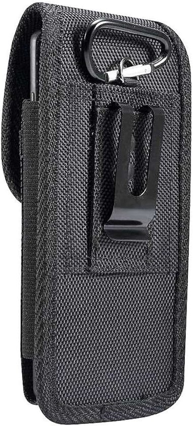 Belt Holster with Metal Clip and Card Holder voor Lenovo K5 - Black