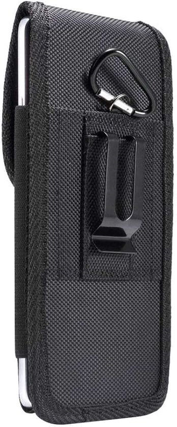 Belt Holster with Metal Clip and Card Holder voor Tecno Mobile Camon 15 Pro (2020) - Black