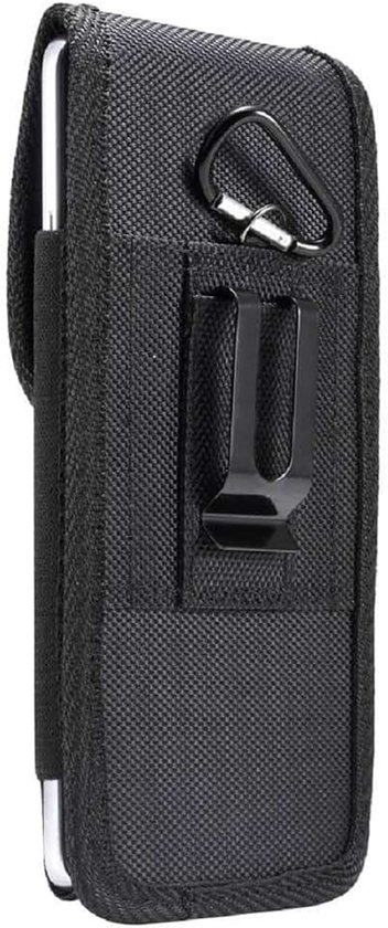 Belt Holster with Metal Clip and Card Holder voor Tecno Spark 9 (2022) - Black
