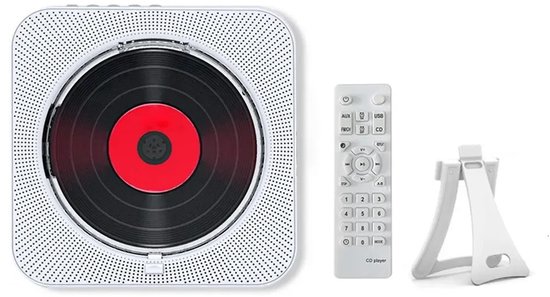 Benelux Select CD Speler Bluetooth - CD Speler Met Bluetooth - CD Speler Draagbaar - USB - LED-Display - 6,7 x 16,7 x 3 cm