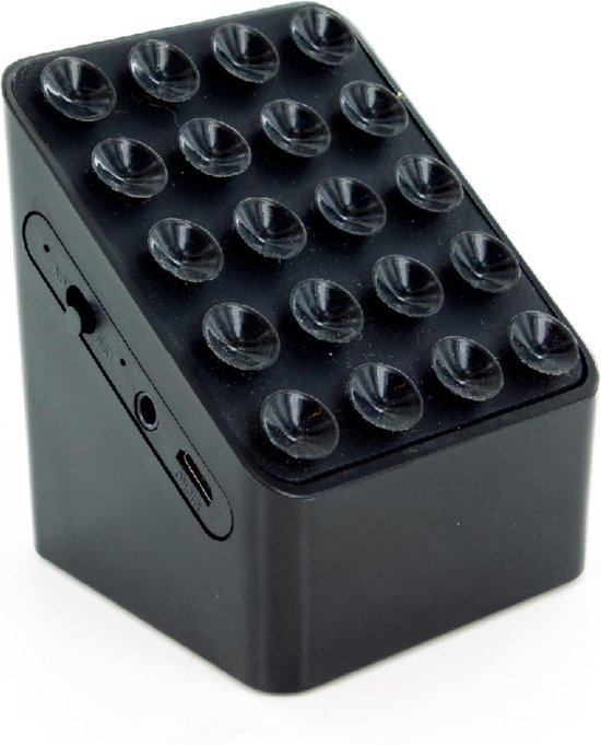 Benson Bluetooth luidspreker met telefoonhouder - 3W - 10m bereik - snelle laadtijd - compact - zwart van Benson