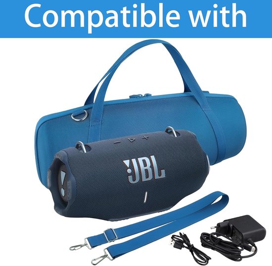 Beschermende Tas voor JBL Xtreme 4 Bluetooth Speaker, Draagbare Case, Blauw, Schokbestendig en Waterdicht