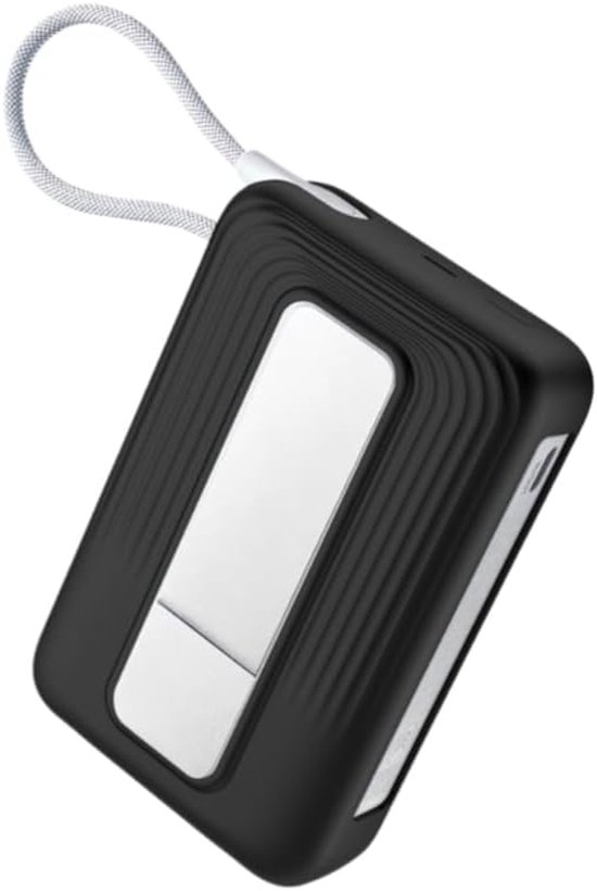 Beschermhoes compatibel met Anker Zolo 10.000 mAh A1116 powerbank, stofdicht, schokbestendig, siliconen beschermhoes, zwart
