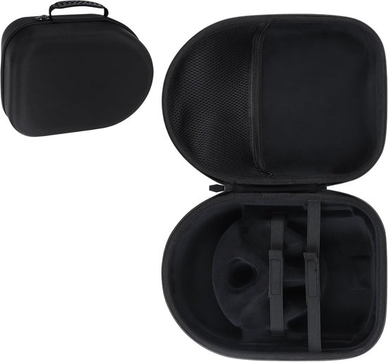 Beschermhoes compatibel met Meta Quest 2/3 / 3S VR Mixed Reality (Zwart)