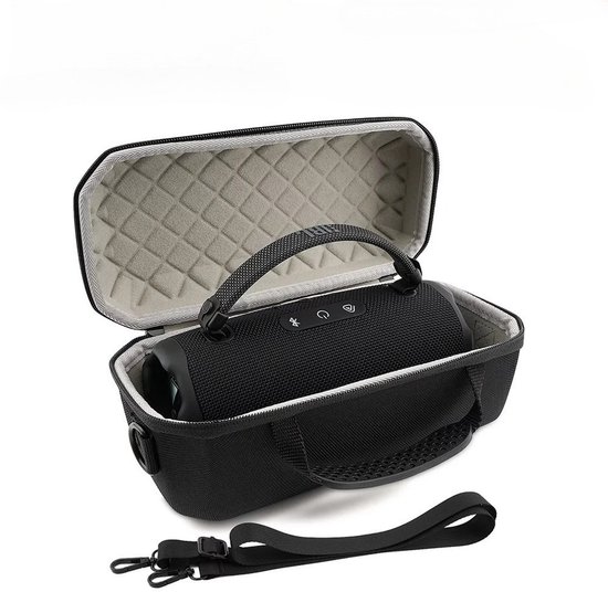 Beschermhoes geschikt voor JBL Charge 5 en 6 - Krasbestendig - Hard Hoesje - Reis Etui - Waterdicht - Case - Hardcase - Cover - Bescherming - Zwart van Merkloos