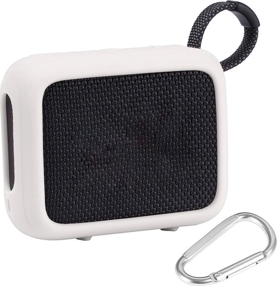 Beschermhoes geschikt voor JBL Go 4 Bluetooth Speaker - Meerdere Kleuren - Schokbestendig - Krasbestendig - Siliconen - Hoesje - Case - Bescherming - Grijs van Merkloos