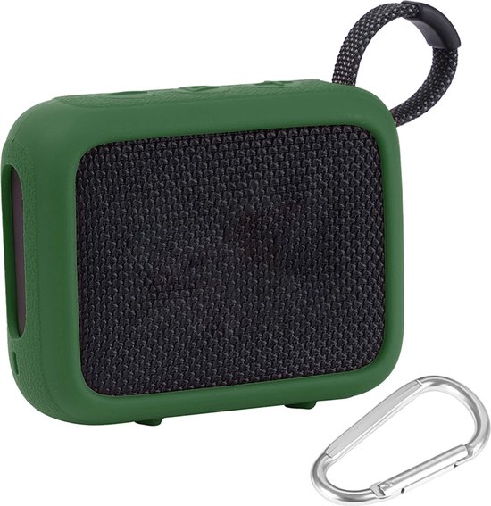 Beschermhoes geschikt voor JBL Go 4 Bluetooth Speaker - Meerdere Kleuren - Schokbestendig - Krasbestendig - Siliconen - Hoesje - Case - Bescherming - Groen van Merkloos