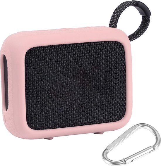 Beschermhoes geschikt voor JBL Go 4 Bluetooth Speaker - Meerdere Kleuren - Schokbestendig - Krasbestendig - Siliconen - Hoesje - Case - Bescherming - Roze van Merkloos