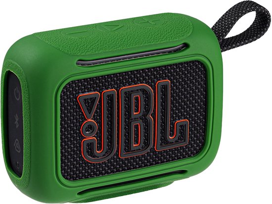 Beschermhoes geschikt voor JBL Go 5 Bluetooth Speaker - Meerdere Kleuren - Schokbestendig - Krasbestendig - Siliconen - Hoesje - Case - Bescherming - Groen