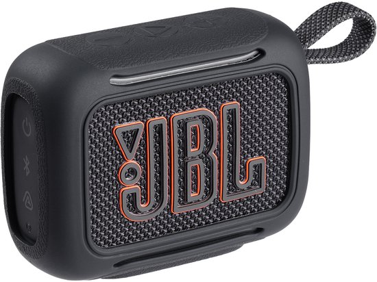 Beschermhoes geschikt voor JBL Go 5 Bluetooth Speaker - Meerdere Kleuren - Schokbestendig - Krasbestendig - Siliconen - Hoesje - Case - Bescherming - Zwart van Merkloos