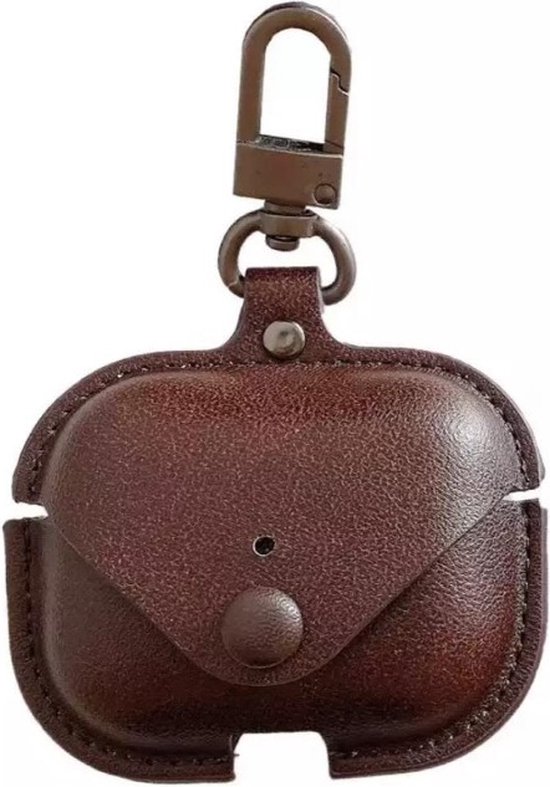 Beschermhoes Voor Airpods 3 2 1 Air Pods Opladen Lederen Bluetooth Draadloze Oortelefoon Case Voor Airpods Pro case van Merkloos