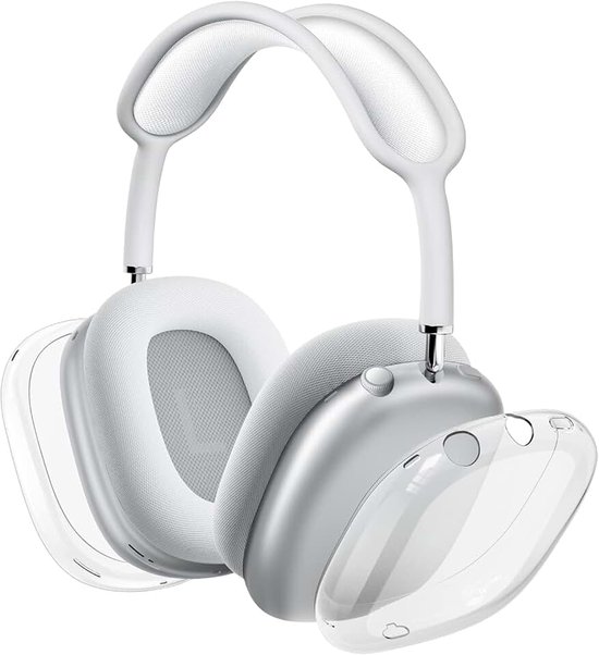 Beschermhoes voor AirPods Max, heldere zachte TPU-hoes anti-kras, transparant accessoire beschermhoes voor Airpods Max hoofdtelefoon (helder)