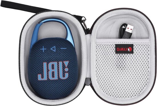 Beschermhoes voor JBL Clip 5 - Draagbare Bluetooth Speaker, Grijs, Waterdicht en Schokbestendig