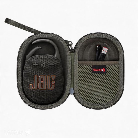 Beschermhoes voor JBL Clip 5 - Draagbare Bluetooth Speaker, Groen, Schokbestendig en Waterdicht van Merkloos