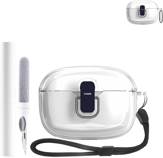 Beschermhoes voor JBL Vibe Beam/Wave200TWS oordopjes - Duurzaam en milieuvriendelijk Bluetooth-oortelefoonhoesje met nauwkeurige gaten en oplaadcompatibiliteit - transparant