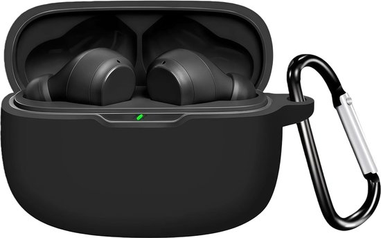 Beschermhoes voor JBL Wave 200TWS / Vibe 200TWS / Vibe Beam/Wave Beam 2 Oortjes | Schokbestendige Krasbestendige Beschermer met Sleutelhanger