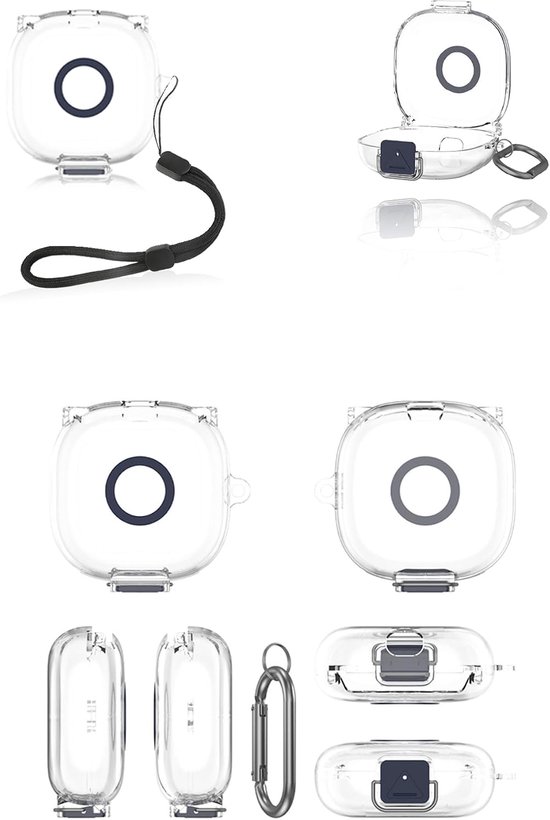 Beschermhoes voor SHOKZ OpenFit 2 oordopjes, TPU-hoes compatibel met SHOKZ OpenFit 2, stofdicht, schokbestendig en duurzaam, transparant