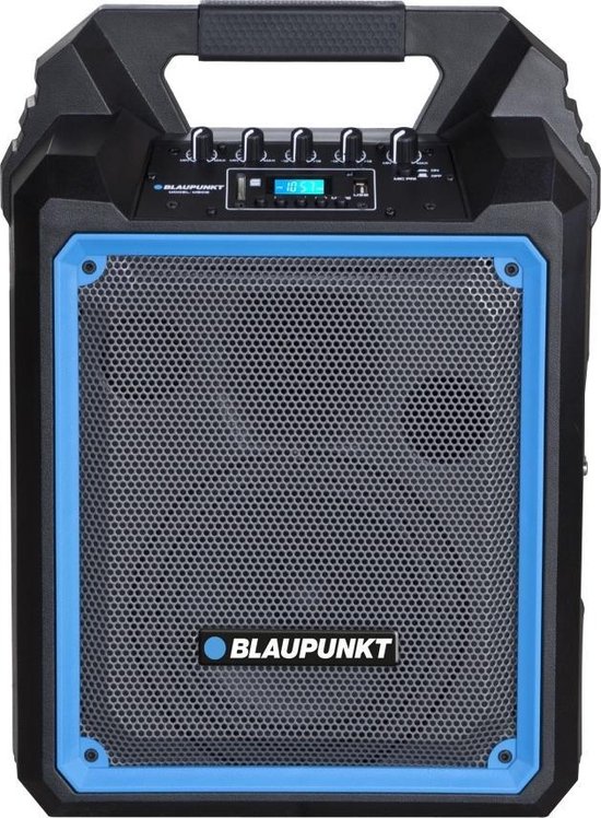 Blaupunkt MB06 - BT-luidspreker met karaoke-functie - draagbare luidspreker 500W - Zwart met blauw van Blaupunkt