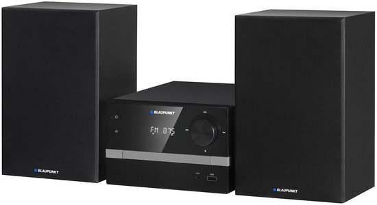 Blaupunkt MS9BT - Stereo set - micro-toren - FM-radio AUX - vermogen 20 W RMS, wekker, CD/MP3/USB/AUX van Merkloos
