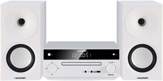 Blaupunkt - Stereo set - Speaker - FM-radio, AUX-aansluiting en USB-aansluiting, Bluetooth, HDMI-ingang, wekker, LED-display, kleur wit, MS30.02BT van Merkloos