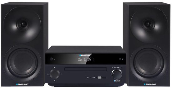Blaupunkt Stereo set, vermogen 150 W, FM-radio, AUX-aansluiting en USB-aansluiting, Bluetooth, HDMI-ingang, wekker, LED-display, kleur zwart, MS30.02BT van Blaupunkt