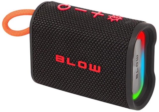 Blow Aqua Tune RGB Bluetooth Speaker 5W - BT 5.3 - 5V - USB-C - IP67 - Zwart van Merkloos