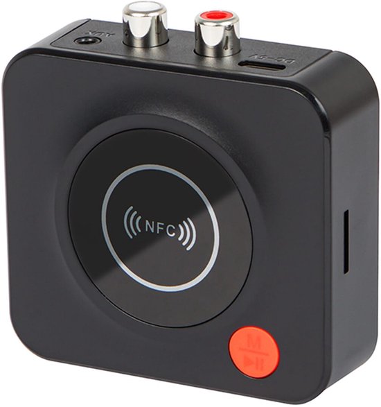BLOW BA-02 Bluetooth Transmitter - AUX OUT 3.5mm & 2x RCA - Bluetooth 5.3 - 10m bereik - Plug & Play van BLOW