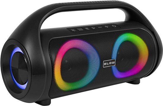 Blow SoundWave RGB Bluetooth Speaker 80W - BT 5.3 - 5V - USB-C - Zwart van BLOW