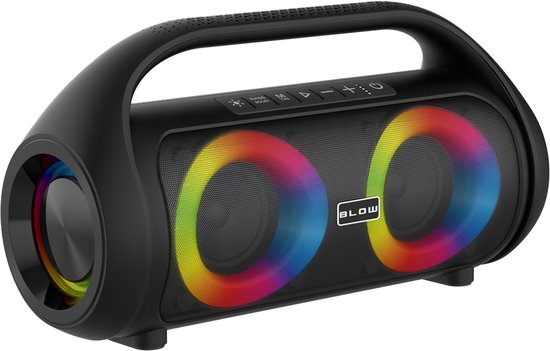 Blow SoundWave RGB Bluetooth Speaker 80W - BT 5.3 - 5V - USB-C - Zwart van BLOW