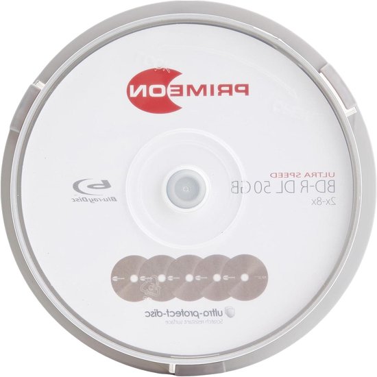 Blu-ray BD-R DL - Opslagmedia - Data Archiveren - Ultra protect disc - 50 GB 10 stuks - Zilver